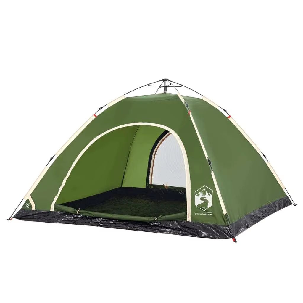 5-Person Quick Set up Green Camping Tent - Lightweight & Durable Outdoor Shelter