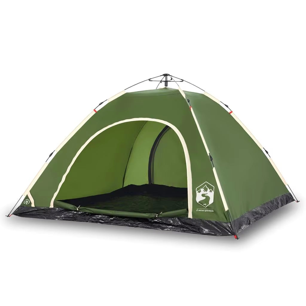 5-Person Quick Set up Green Camping Tent - Lightweight & Durable Outdoor Shelter