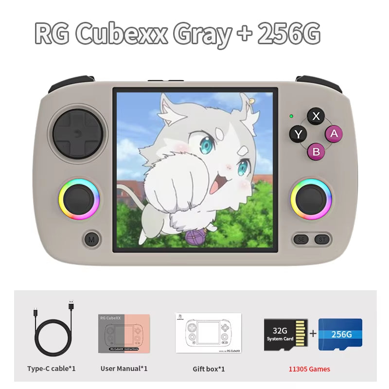 RG Cubexx Retro Handheld Games Console Linux RGB Joystick Video Gaming Player Supports WIFI Bluetooth HD TV Connection