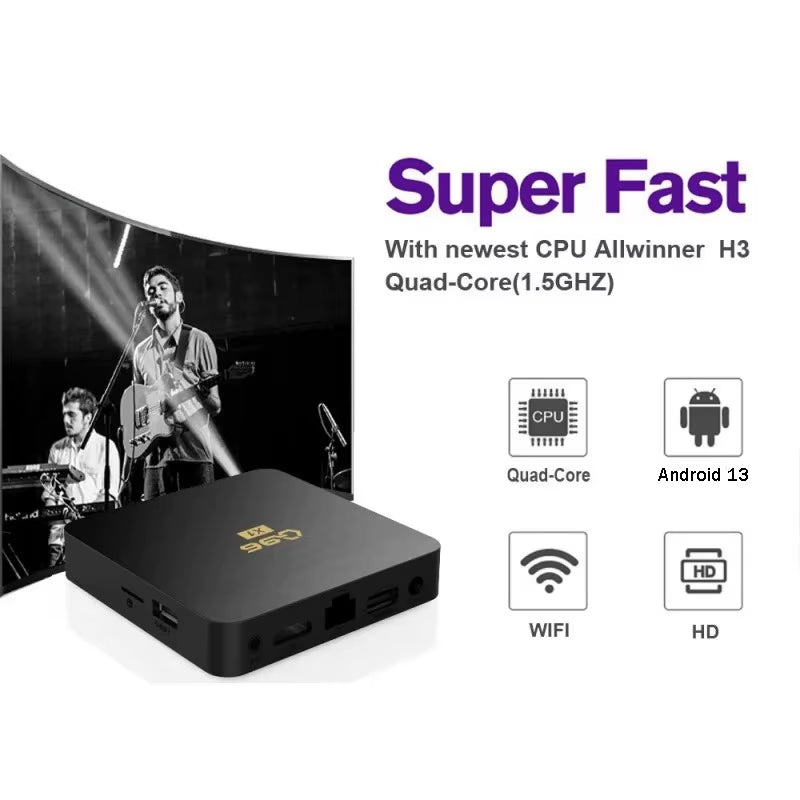 X1 Smart TV HD 4K 3D Android Tv Box Allwinner H3 Wifi 2G 64GB Multimedia Player Tv Box Android