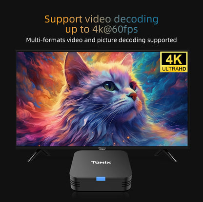 HOT Android TV BOX Tanix TX1 Allwinner H313 Quad Core Android10 WIFI 2.4G 4K Mul