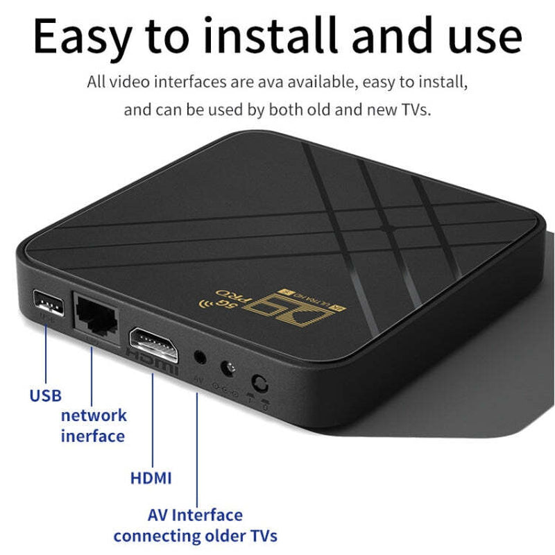 Android TV Box IPTV Smarters Aptoide TV Xciptv HD Resolution 2.4G/5G Optimal