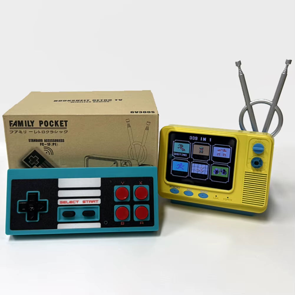 Retro Game Console Mini Portable Video Game Player 3.0 Inch Large Screen Handheld Game System Support AV Output for Kids Adults