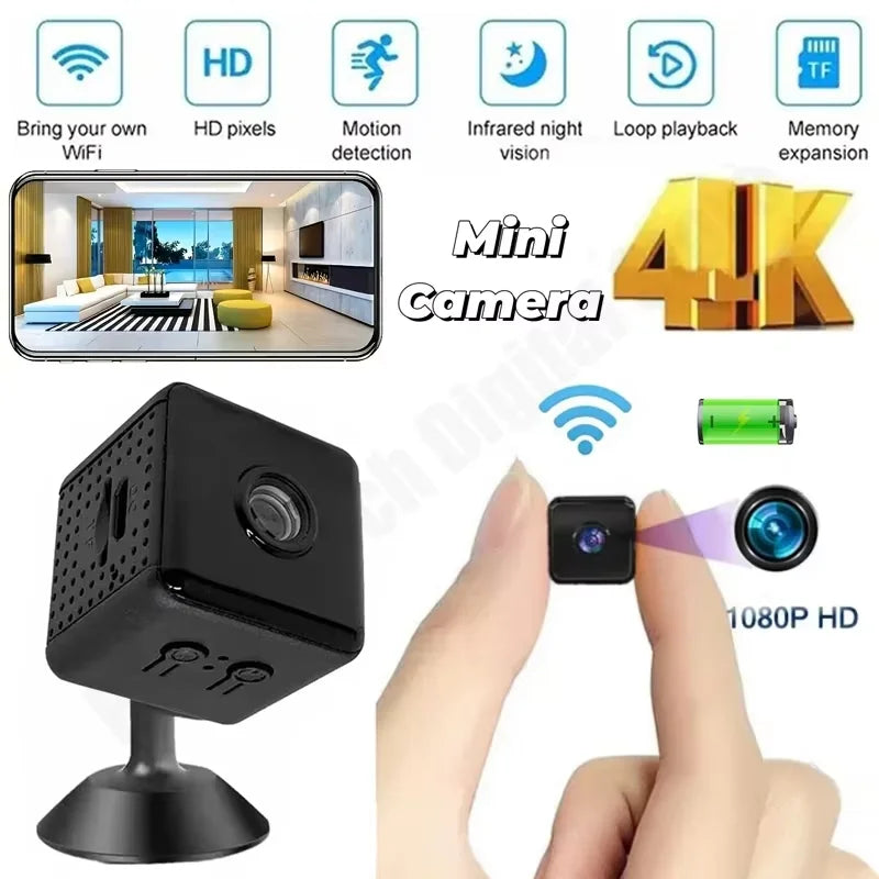 Mini Camera Wireless Wifi Remote Monitor Motion Detection Super-Long Battery Life Baby Pet Security Night Vision Camera 2025 NEW