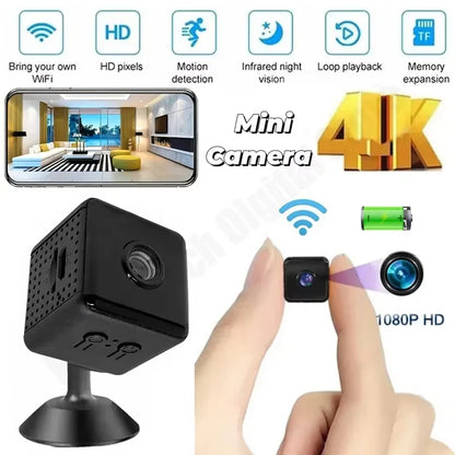 Mini Camera Wireless Wifi Remote Monitor Motion Detection Super-Long Battery Life Baby Pet Security Night Vision Camera 2025 NEW