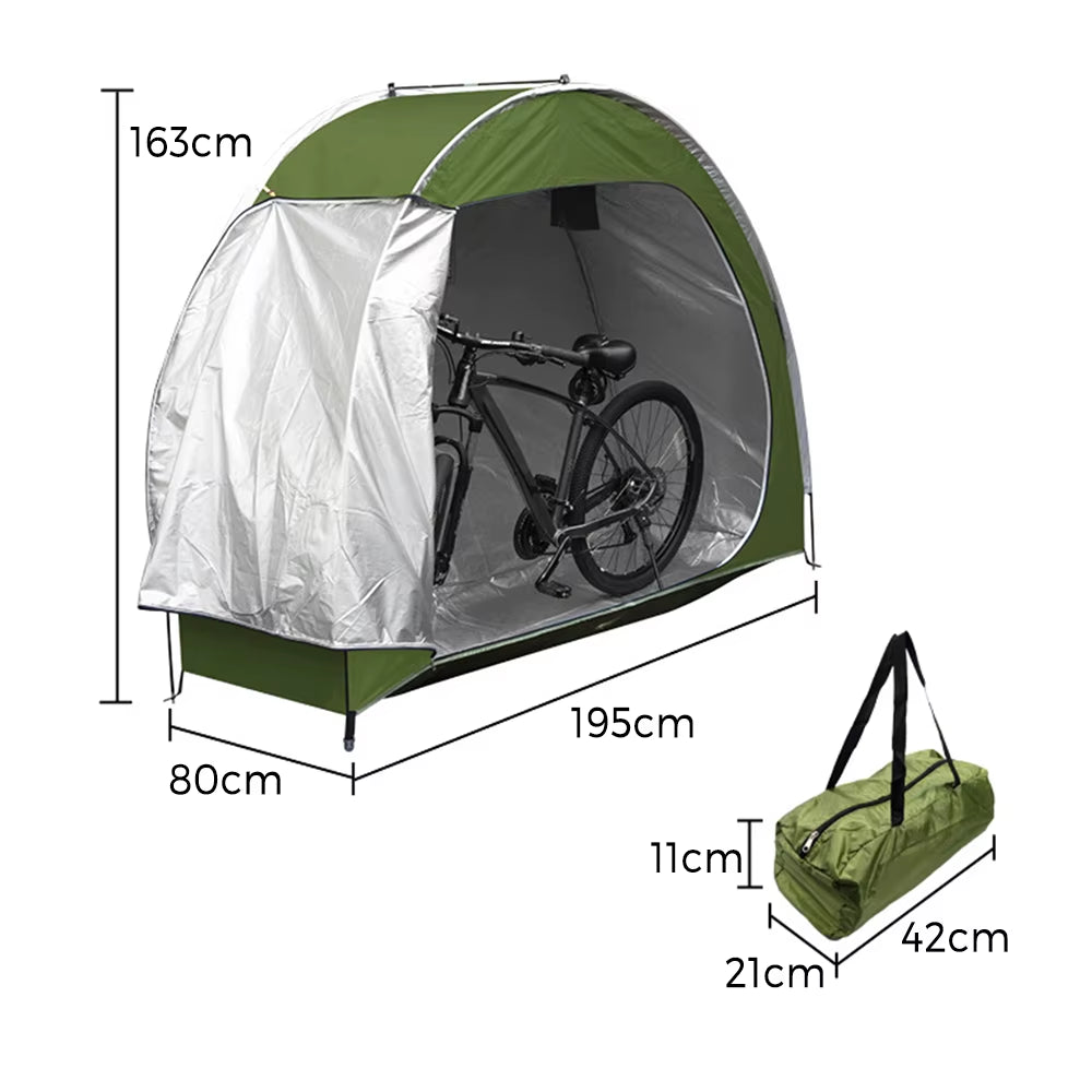 Outdoor Bike Storage Tent 210D Oxford Fabric Waterproof Bicycle Storage Shed Bike Tent for Bikes