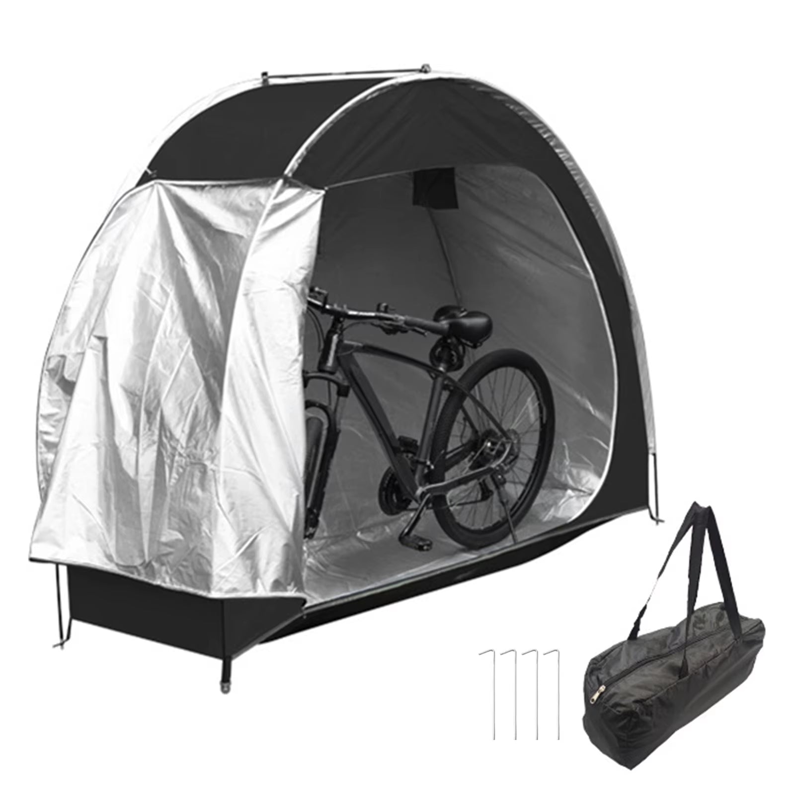 Outdoor Bike Storage Tent 210D Oxford Fabric Waterproof Bicycle Storage Shed Bike Tent for Bikes