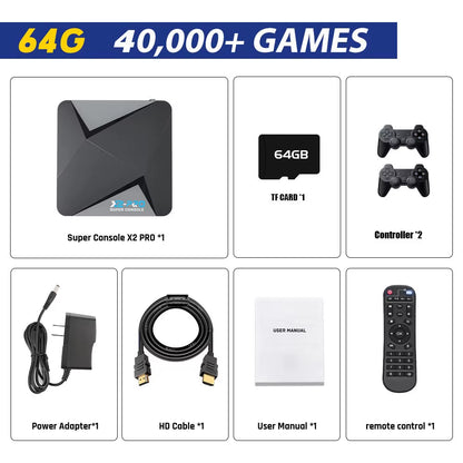 Super Console X2 Pro Retro Game Console for a New Customer