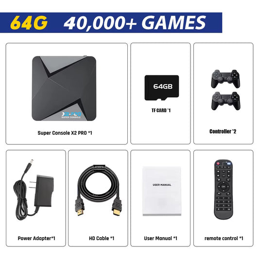 Super Console X2 Pro Retro Game Console for a New Customer