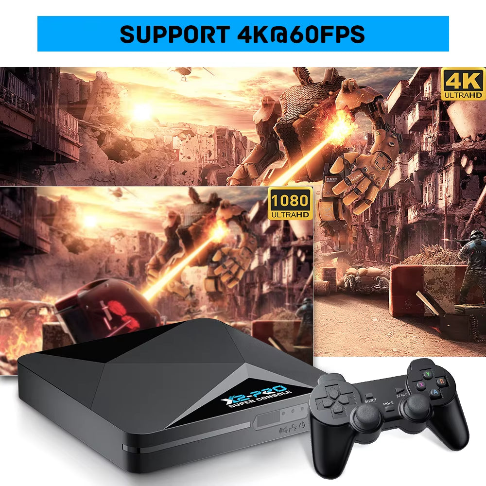 Super Console X2 Pro Retro Video Game Console with 100000+ Games for Mame/Arcade/Sega Saturn/Dc Retro Game Console 4K HD