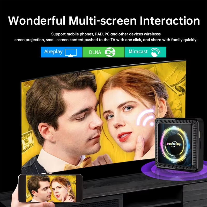 Smart TV BOX Q7S Android 14 Allwinner H313 WIFI 6 BT 5.0 with Netflix 6K Ultra HD HDR10+ Set Top Box Streaming Media Player