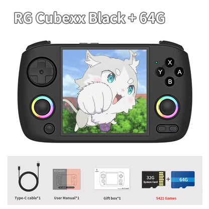 RG Cubexx Retro Handheld Games Console Linux RGB Joystick Video Gaming Player Supports WIFI Bluetooth HD TV Connection