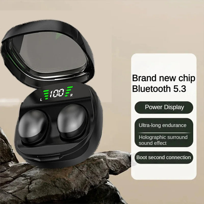 Bluetooth 5.3 Sleeping Earbuds Wireless Mini Headphones For Work TWS Earphone Stereo Hidden Headsets with Mic HD Call Waterproof