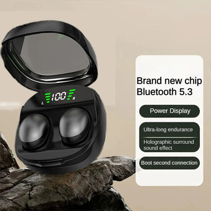 Bluetooth 5.3 Sleeping Earbuds Wireless Mini Headphones For Work TWS Earphone Stereo Hidden Headsets with Mic HD Call Waterproof