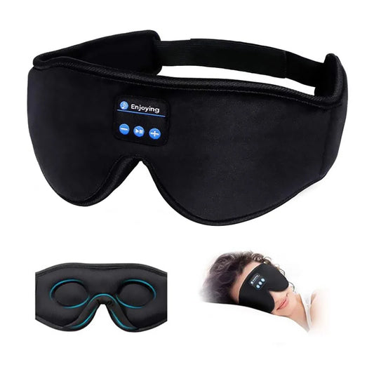 Bluetooth Sleeping Headphones 3D Eye Mask Wireless Air Travel Bluetooth 5.0 Headband Soft Elastic Comfortable Music Earphones