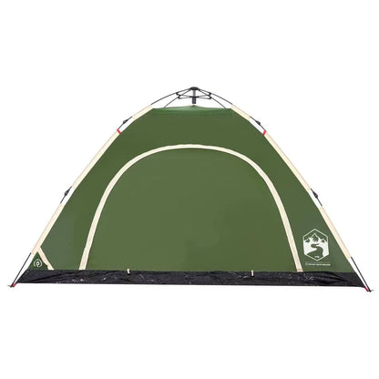 5-Person Quick Set up Green Camping Tent - Lightweight & Durable Outdoor Shelter