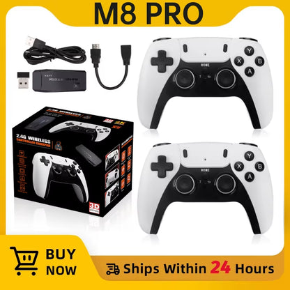 X8 Pro Video Retro Game Console 4K HDMI Output Gaming Stick 10000+ Games Suppot TF Card Expansion Controller for PSP/PS1/N64/NDS