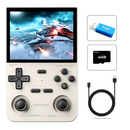 Open Source K36 Retro Handheld Video Game Console 16000 Games Emulator for PS1/PSP/DC/N64/SS 500Nit 3.5 Inch IPS Screen