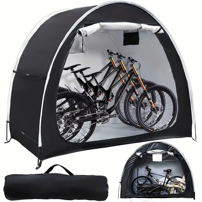 Bike Storage Shed Tent Spacious for 1-4 Bikes Portable Foldable Bicycle Sunshade Covers Shelter Waterproof Durable Bike Tent