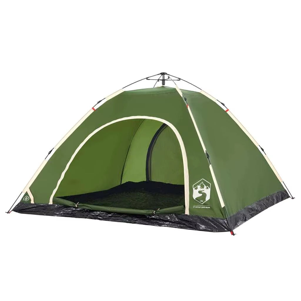 5-Person Quick Set up Green Camping Tent - Lightweight & Durable Outdoor Shelter