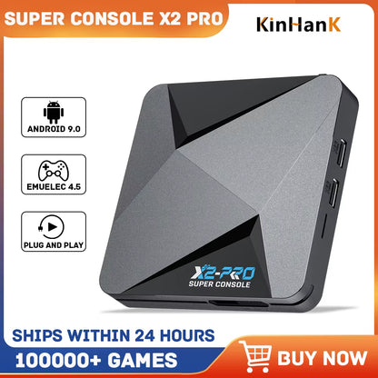 Super Console X2 Pro Retro Video Game Console with 100000+ Games for Mame/Arcade/Sega Saturn/Dc Retro Game Console 4K HD
