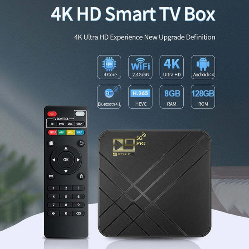Android TV Box IPTV Smarters Aptoide TV Xciptv HD Resolution 2.4G/5G Optimal