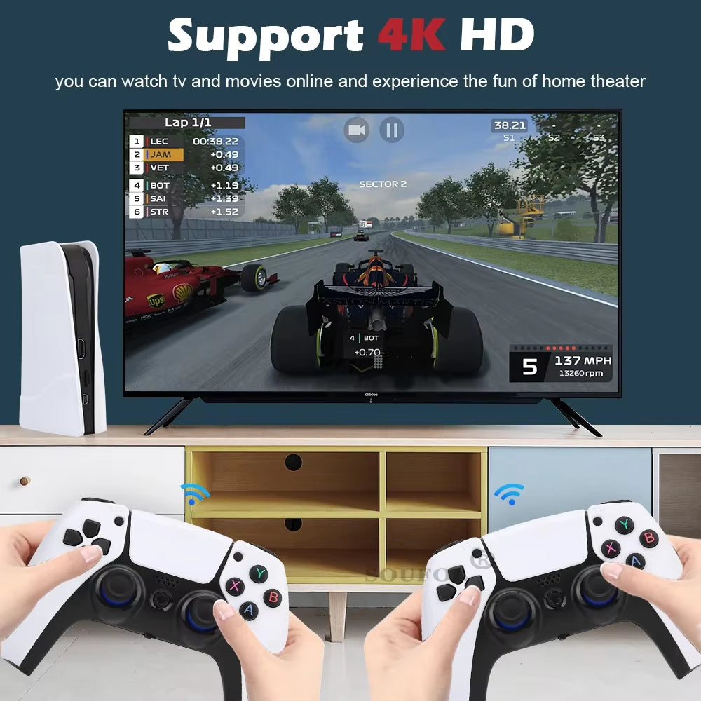 2025 New M15 Ultra Game Stick 4K 256G 50000+ Retro Games Handheld Video Game Console Wireless Gamepads HD Output Gaming Console