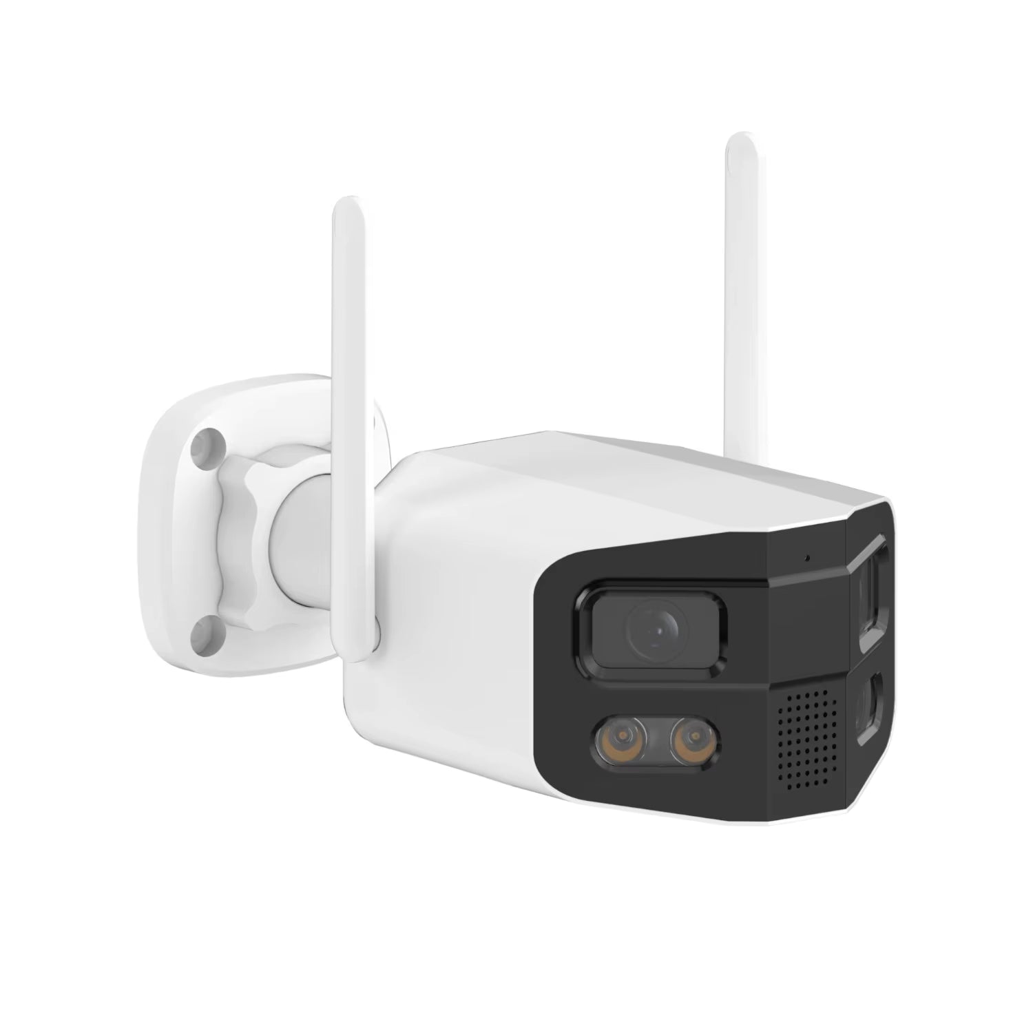 Tuya Smart 4MP 2.5K Dual-Lens Large Wide 180°Security Camera , Outdoor Camera,With Color Night Vision/Siren/2-Way Talk IP Camera