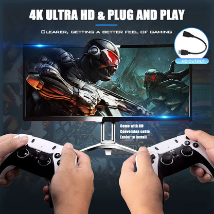 X8 Pro Video Retro Game Console 4K HDMI Output Gaming Stick 10000+ Games Suppot TF Card Expansion Controller for PSP/PS1/N64/NDS