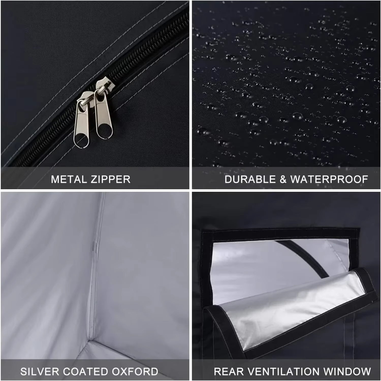 Bike Storage Shed Tent Spacious for 1-4 Bikes Portable Foldable Bicycle Sunshade Covers Shelter Waterproof Durable Bike Tent