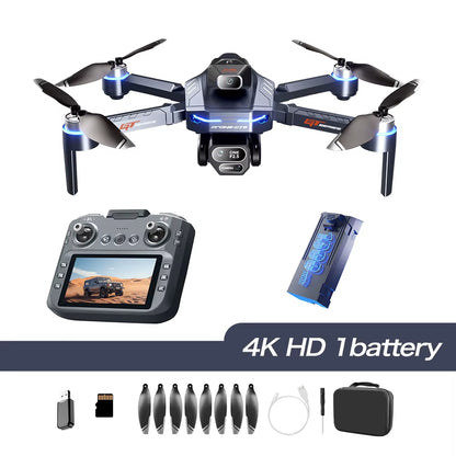 GT8 Drone 4K HD Camera Obstacle Avoidance Aerial Photography Brushless Drone with Screen Foldable RC Drone Quadcopter RTF