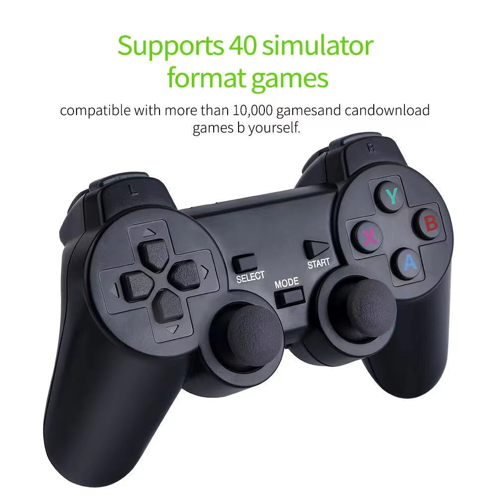 4K Game Player Video Game Console 64GB Wireless Controller for 20000 Retro Games Kid Xmas Gift