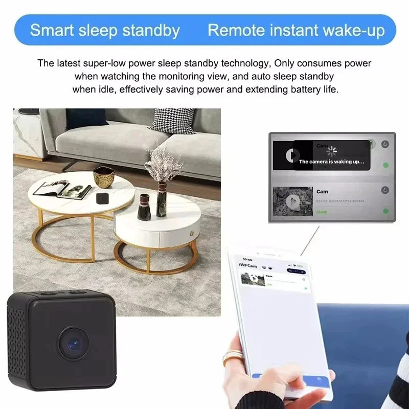 Mini Camera Wireless Wifi Remote Monitor Motion Detection Super-Long Battery Life Baby Pet Security Night Vision Camera 2025 NEW