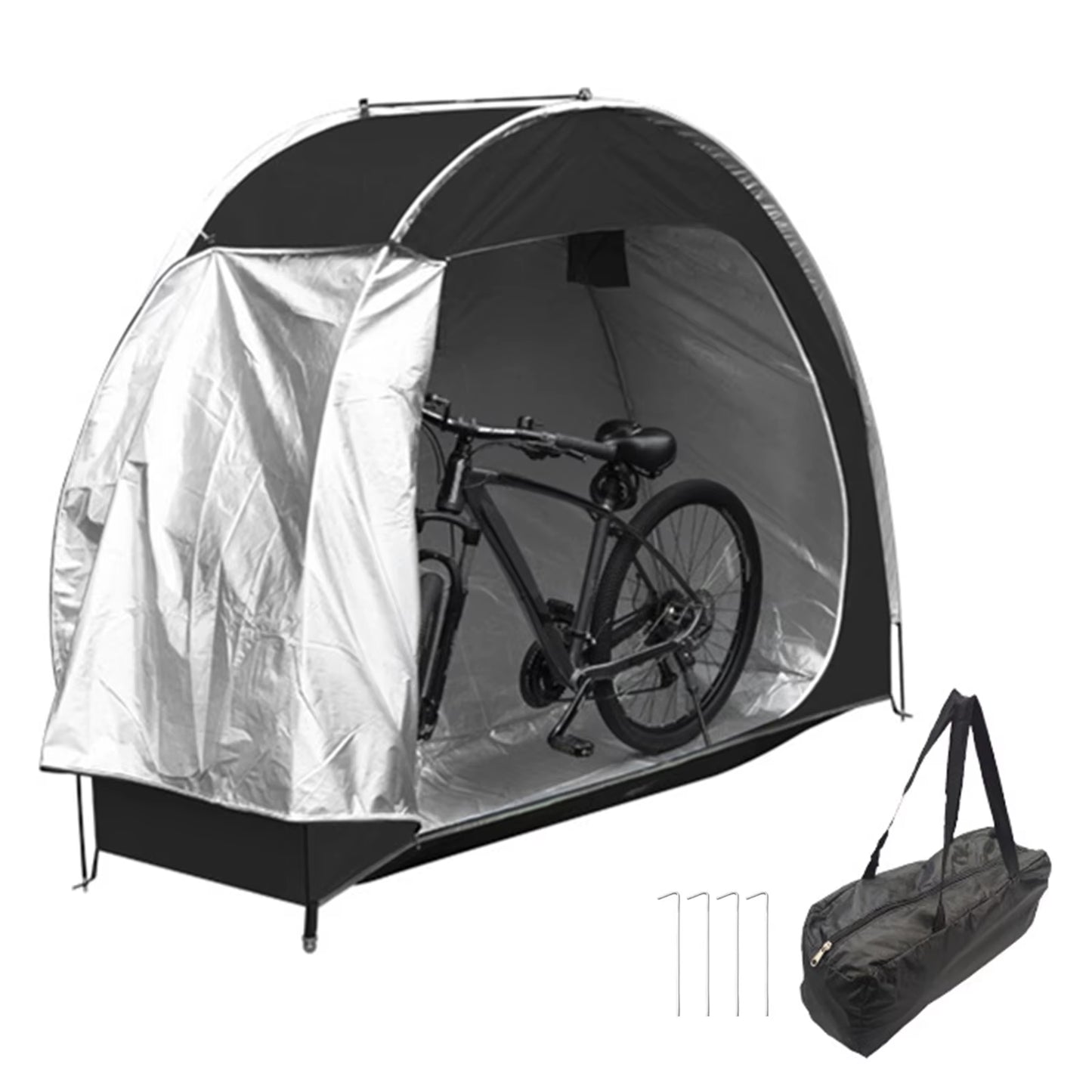 Outdoor Bike Storage Tent 210D Oxford Fabric Waterproof Bicycle Storage Shed Bike Tent for Bikes