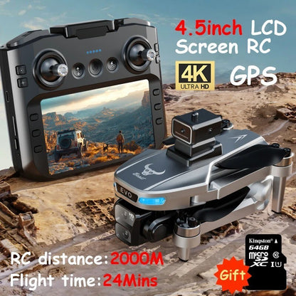 Drone 8K Professional GPS HD Camera Drones 5G WIFI FPV Video 4K UAV 5.9 Inch Lar